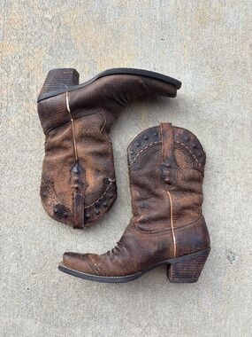 Leather Ariat Western Cowboy Boots